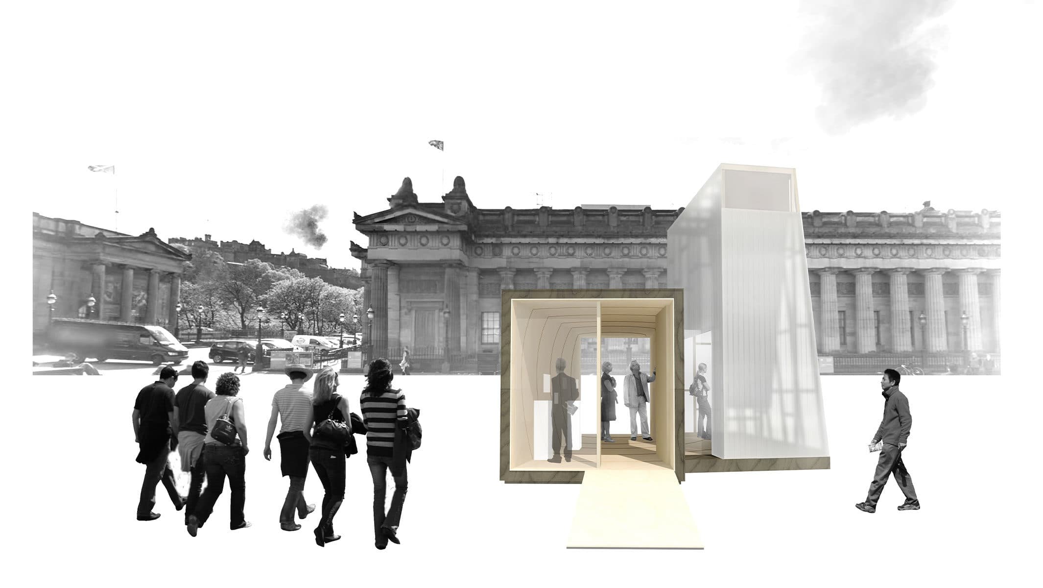 3dreid edinburgh pavilion design for pop up cities expo banner