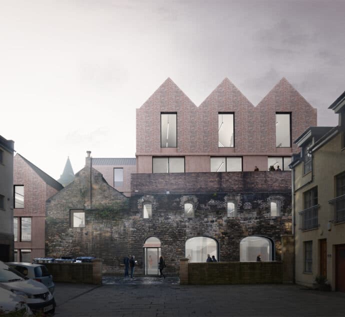 Proposed new office development for Edinburgh’s Canongate Featured