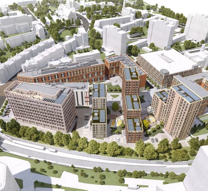 Mixed-use development plans submitted for Collegelands, Glasgow