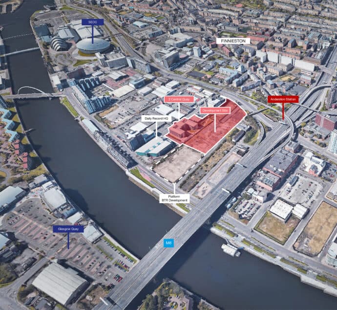 Proposals For New Homes at Central Quay In Glasgow Revealed Featured