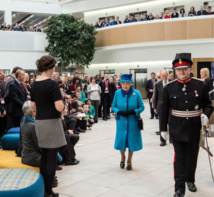 Her Majesty The Queen opens One Angel Square