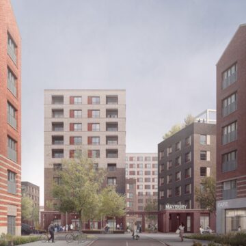 View looking east towards Turnhouse Square