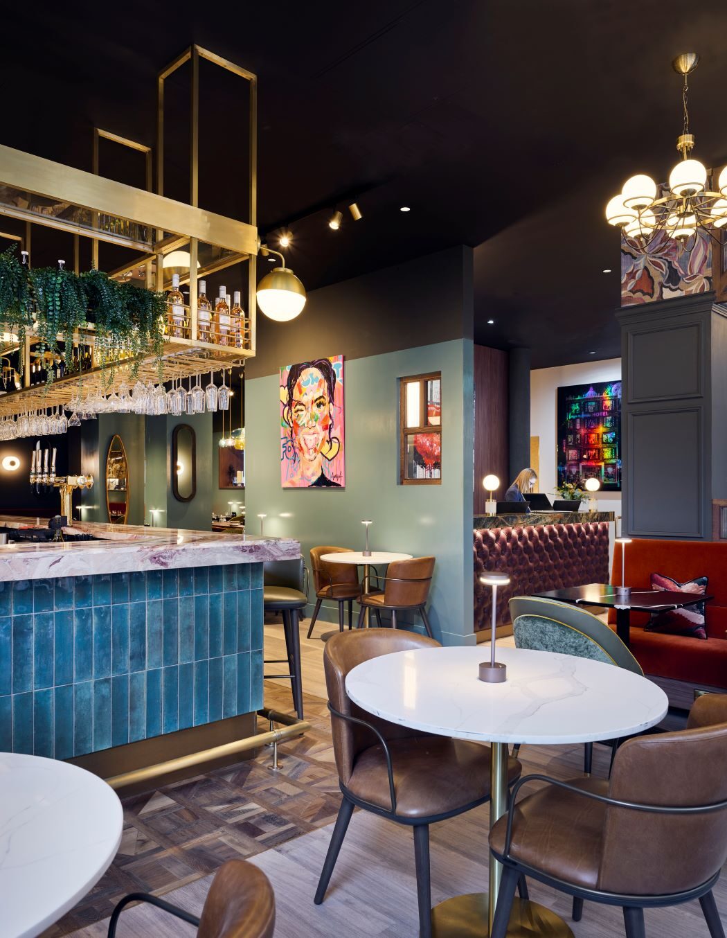 The Address Collective Glasgow Interior Design Bar Area