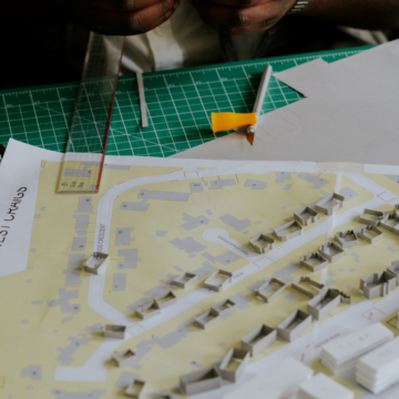 Masterplanning process, physical model making