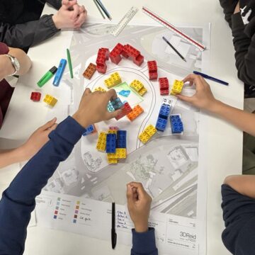 Acland Burghley School student at the 3DReid Studio Masterplanning workshop