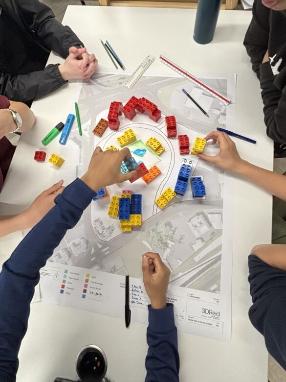 Acland Burghley School student at the 3DReid Studio Masterplanning workshop