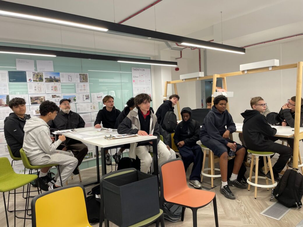 London studio Social Value event with local school - Acland Burghley