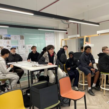 London studio Social Value event with local school - Acland Burghley