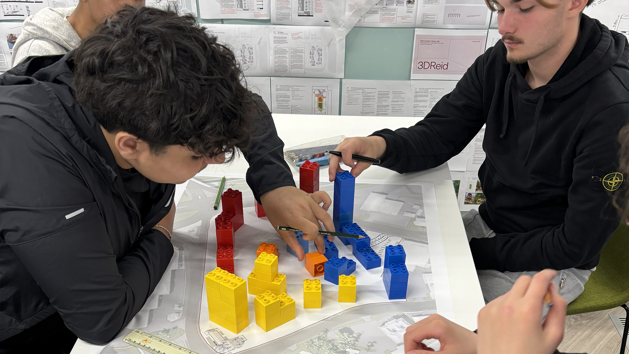 Acland Burghley School student at the 3DReid Studio Social Value Masterplanning workshop