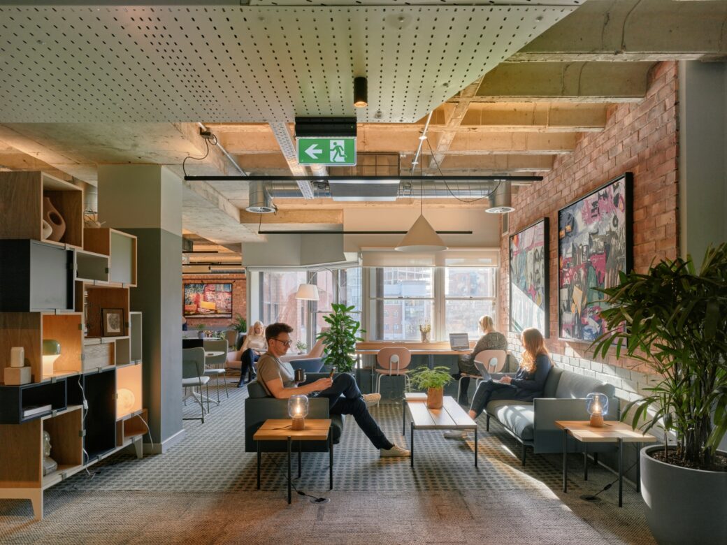 West Village, Leeds - Coworking and collaboration area Interior Workplace