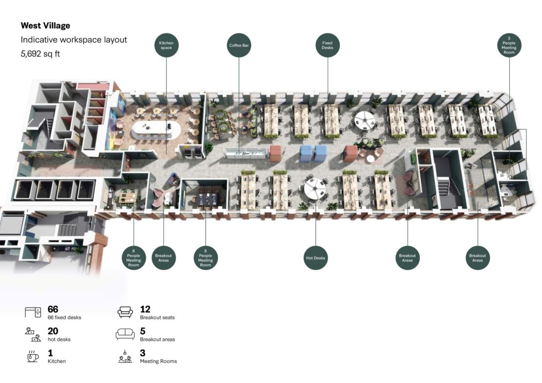 West Village Leeds, Floorplan