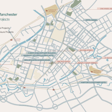 Manchester City Map with 3DReid projects highlighted