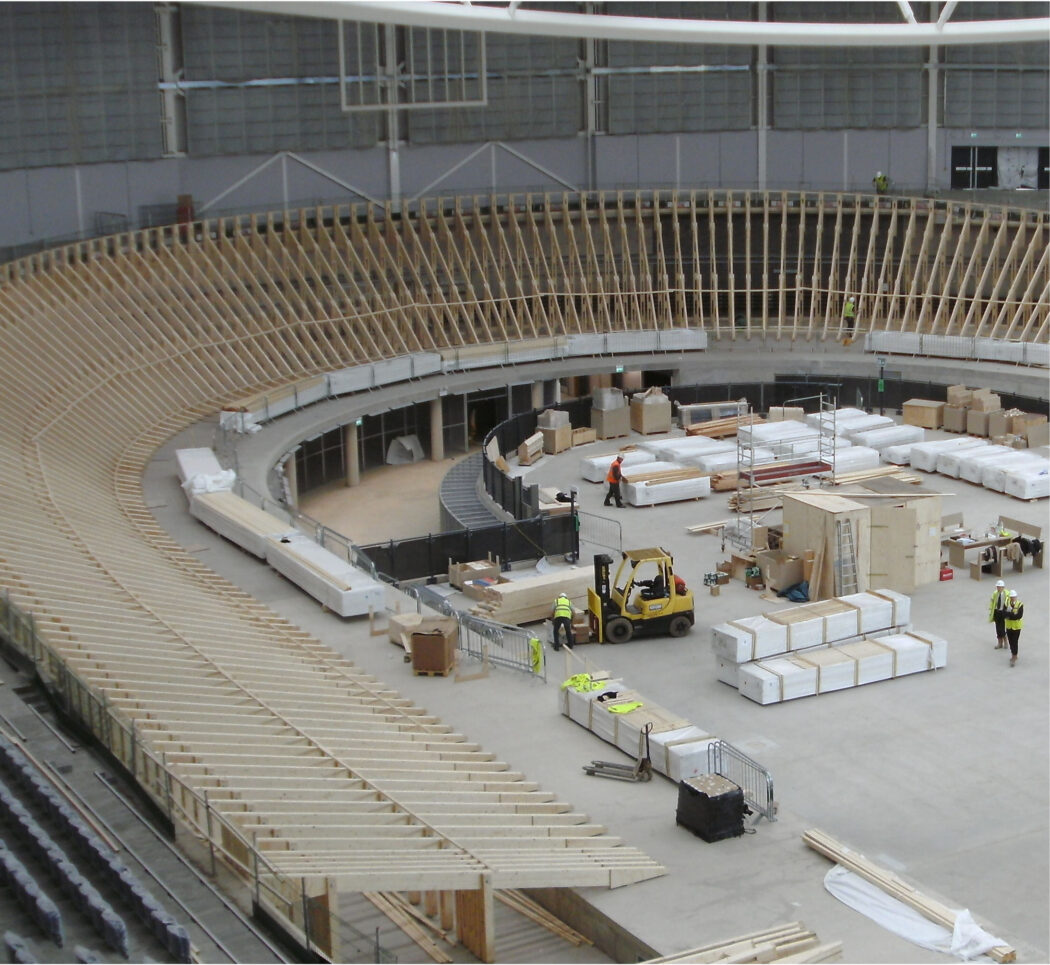 sir chris hoy velodrome under construction