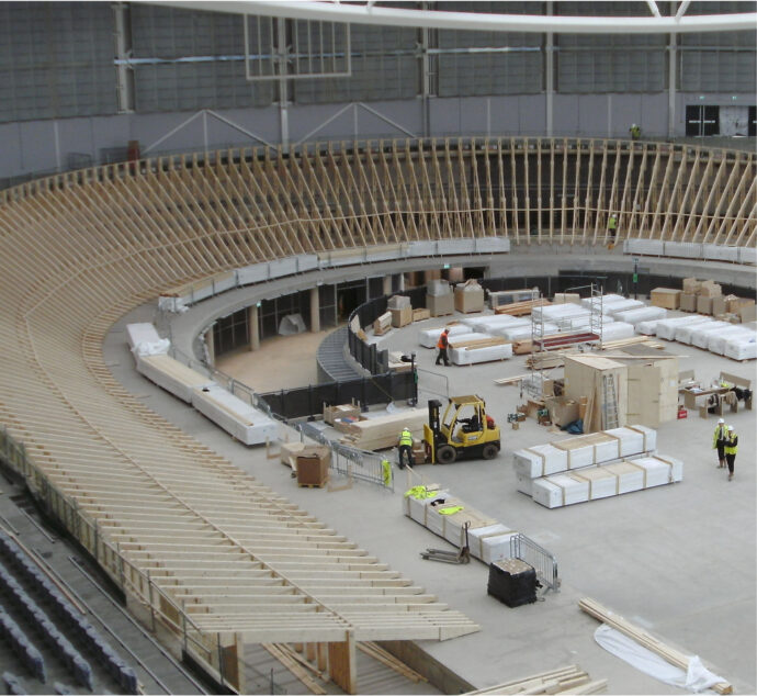 sir chris hoy velodrome under construction